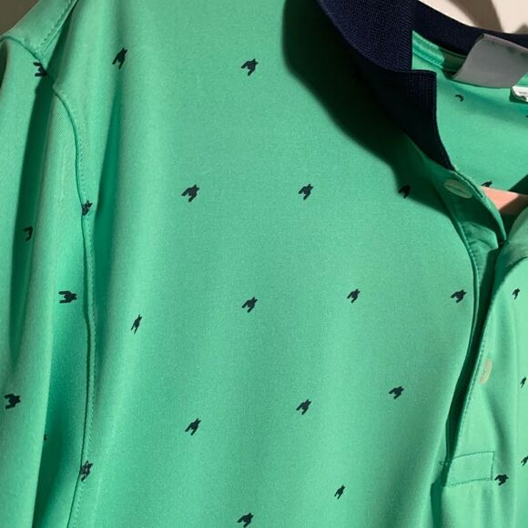Puma EUC green/black skerries polo golf shirt Size Small - Picture 3 of 6